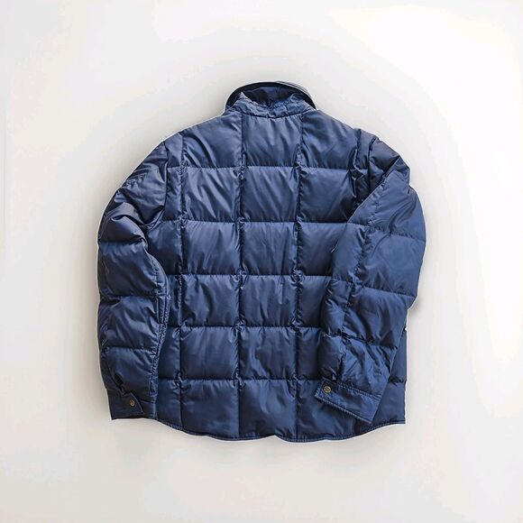 Vintage Eddie Bauer Goose Down Puffer Jacket With Snap Closure Mens L - Picture 7 of 7